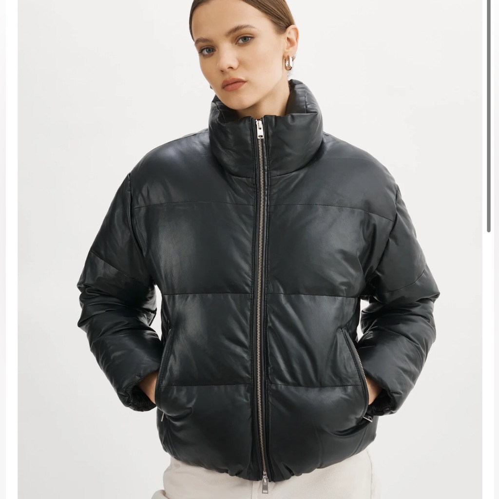 Lamarque Iris Leather Puffer Jacket